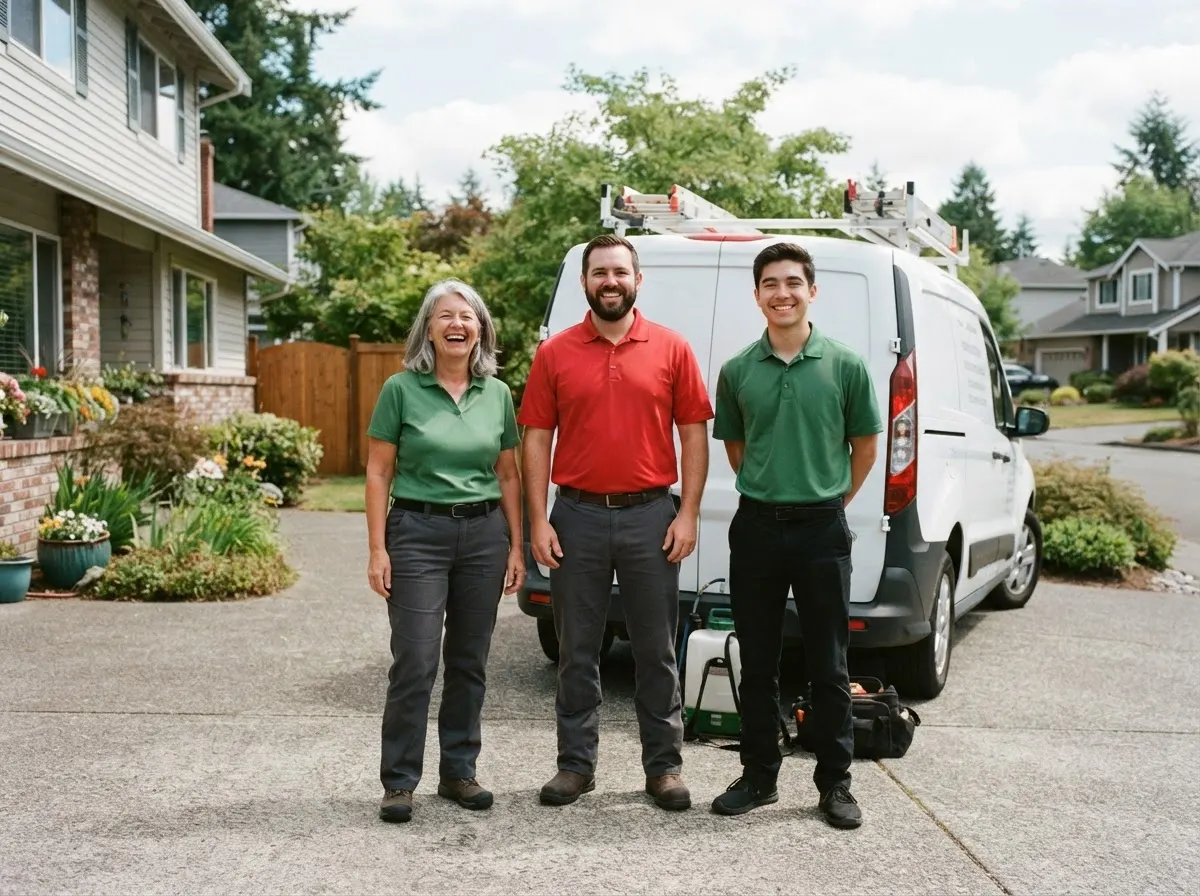 The Redwood Bug Services team, pest control sevice in Bellevue, WA